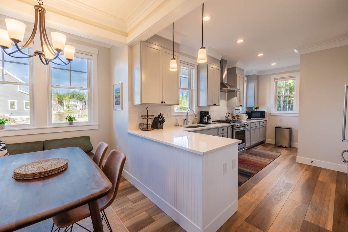 Plenty of counter space for all sized meal prep