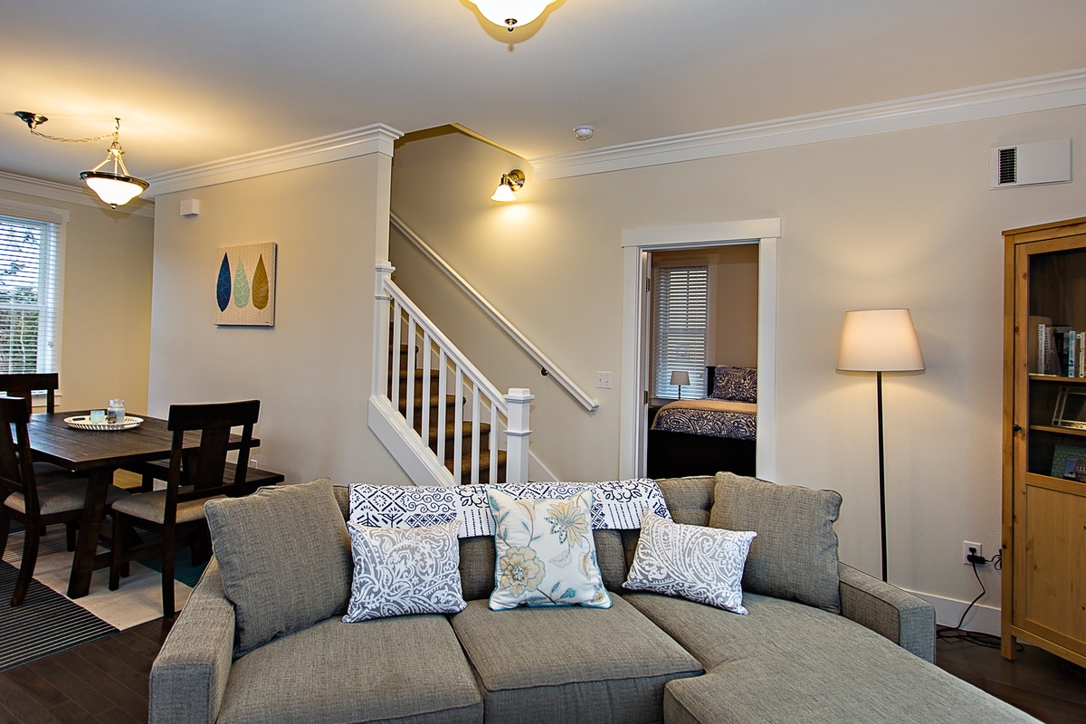 Cozy living room couch for a great afternoon nap