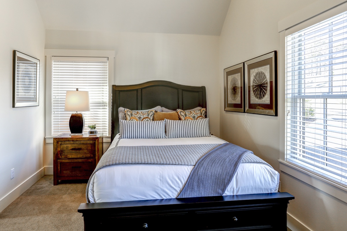 Top floor guest bedroom with private bathroom