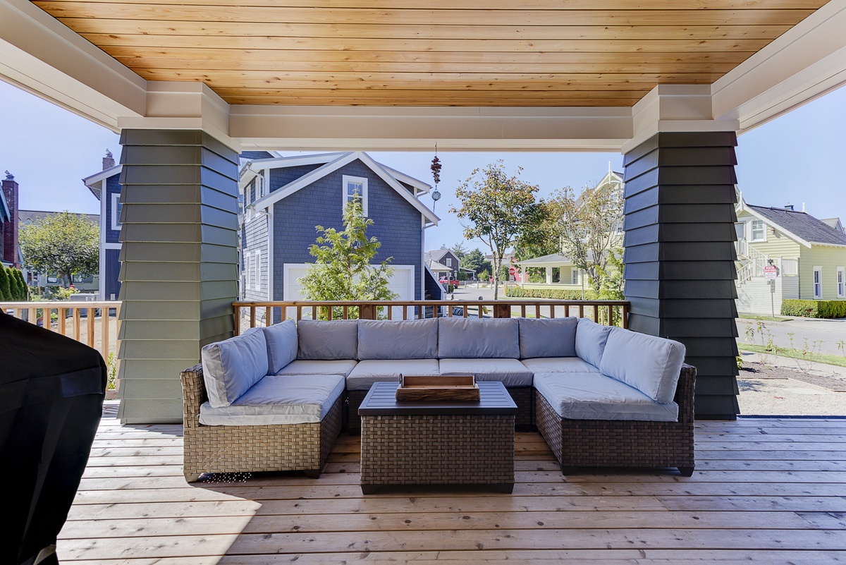 Feel the breeze in your hair from the covered porch