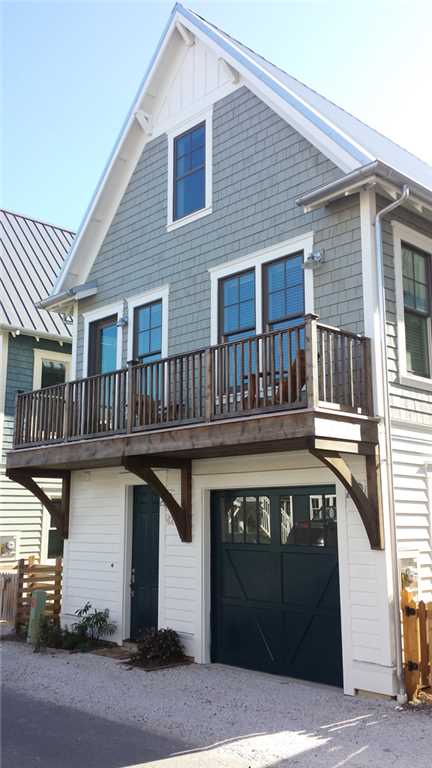 Second level porch and chairs facing west towards the ocean