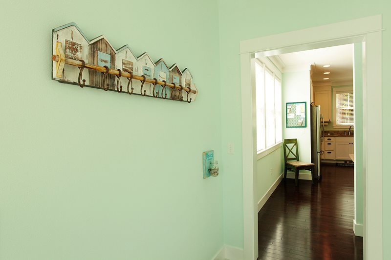 Mudroom looking into Kitchen/Dining Room