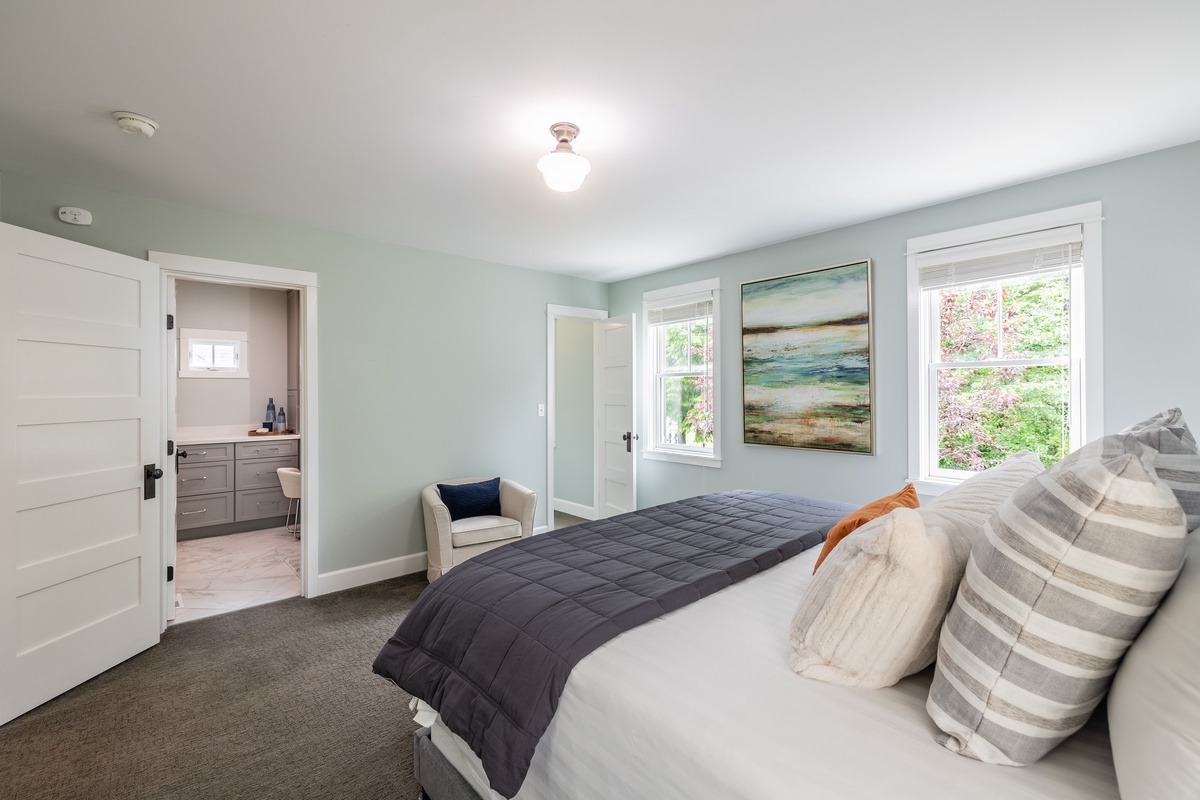 Primary bedroom with ensuite bathroom