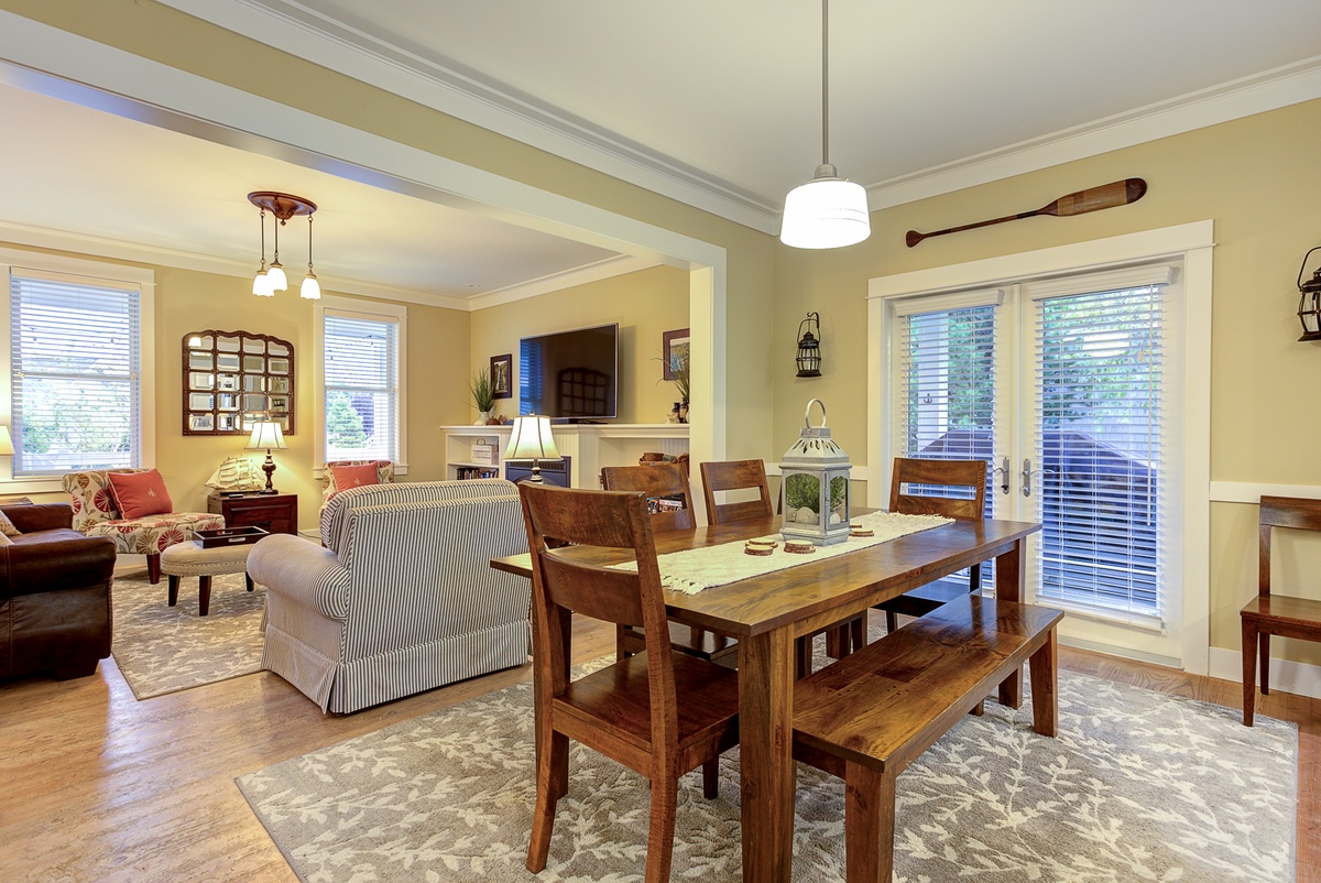Open concept living keeps everyone together