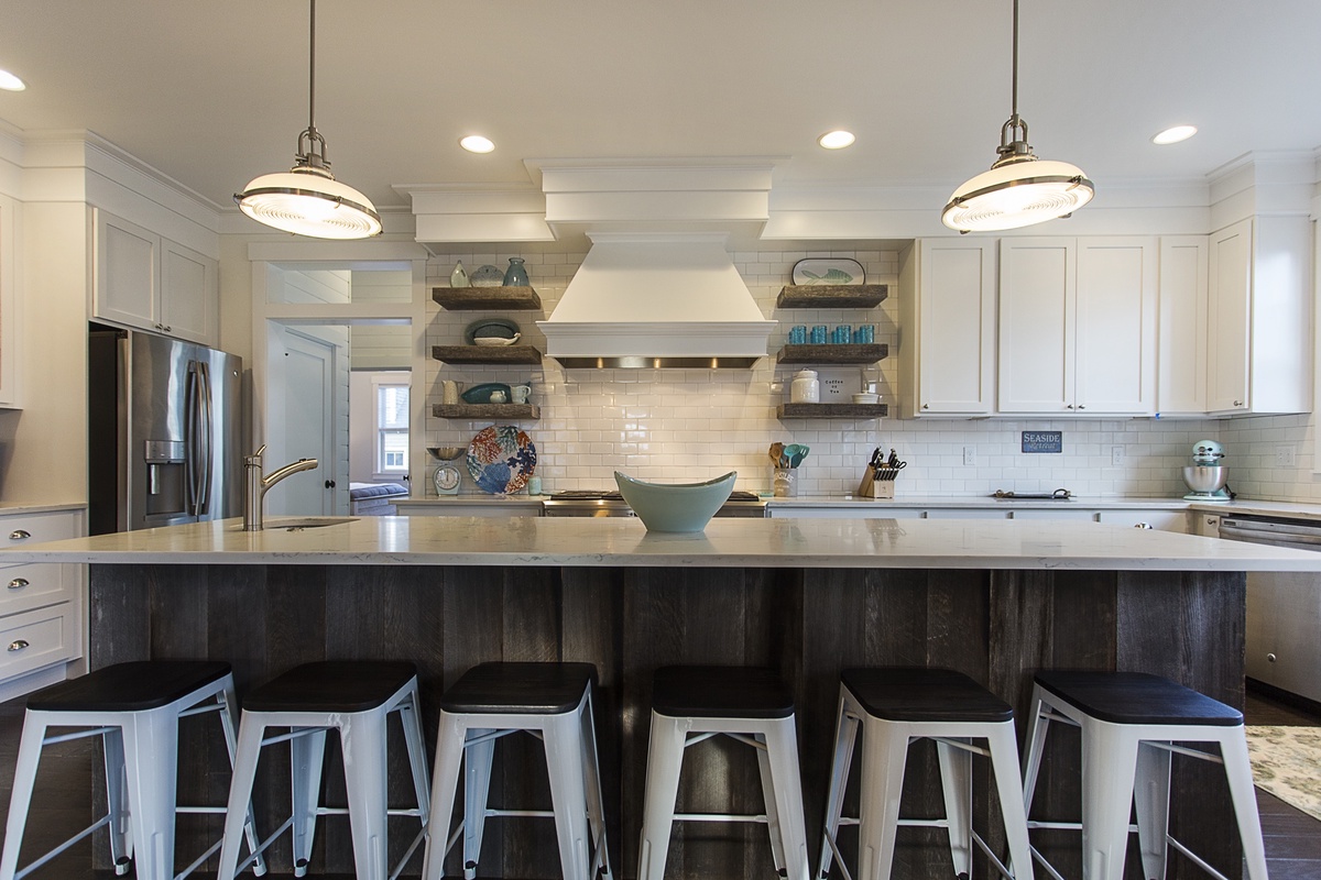 Kitchen island seating for six