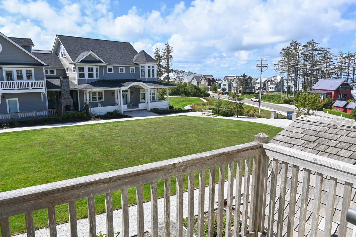 Soak in the views from the carriage house balcony