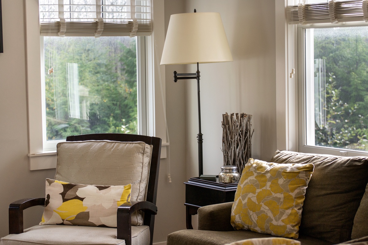 Natural lighting in living room