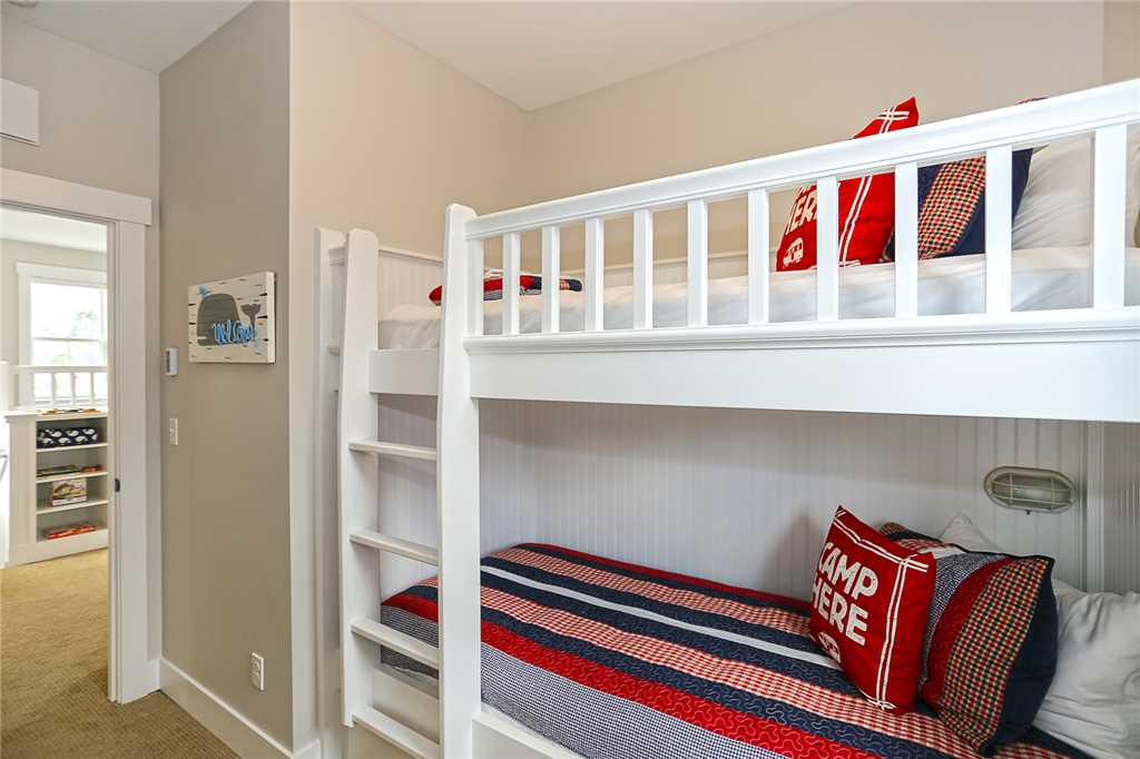 Built in extra long twin bunk beds with spacious drawers below1
