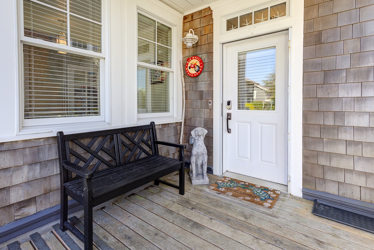 Enjoy your morning coffee on the front porch