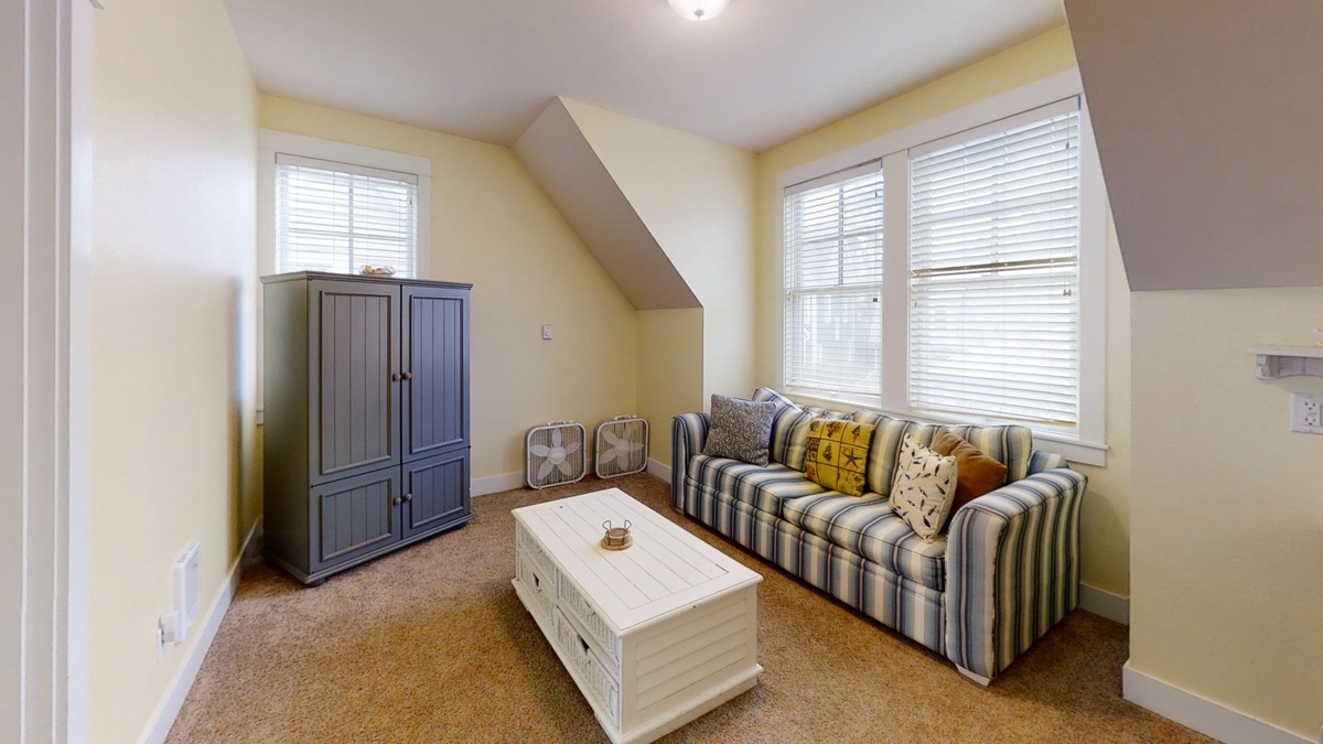 Relax on the carriage house couch