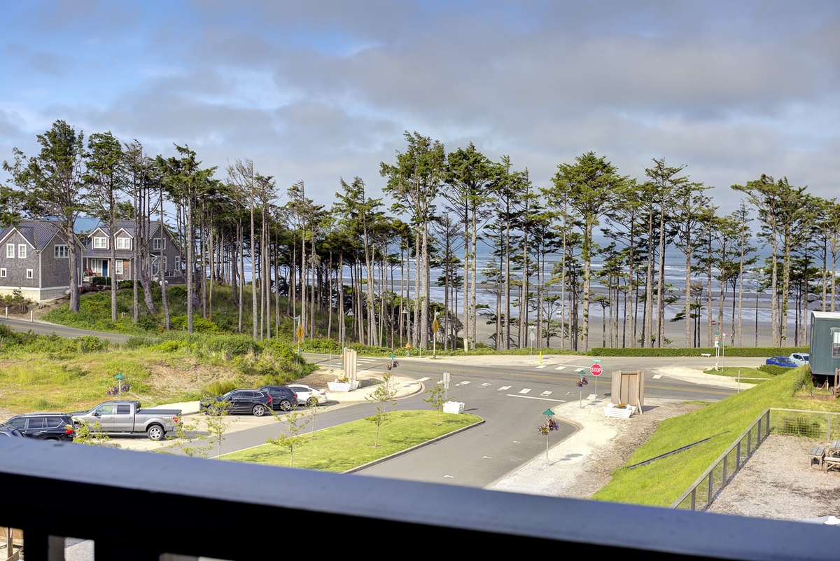 View from the primary bedroom balcony