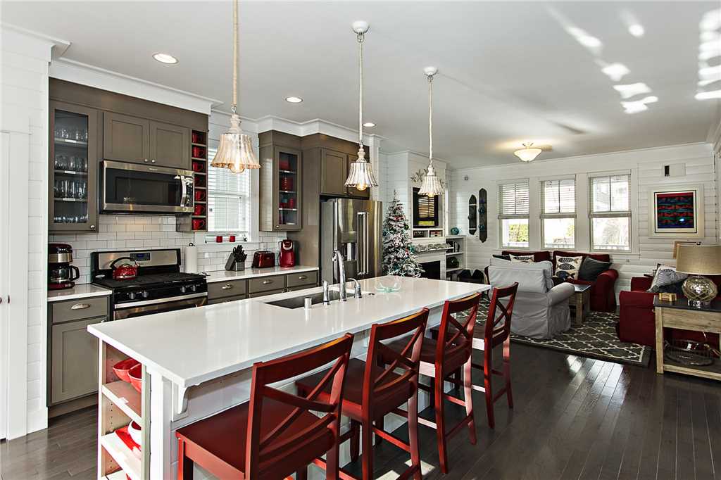 Large, open kitchen