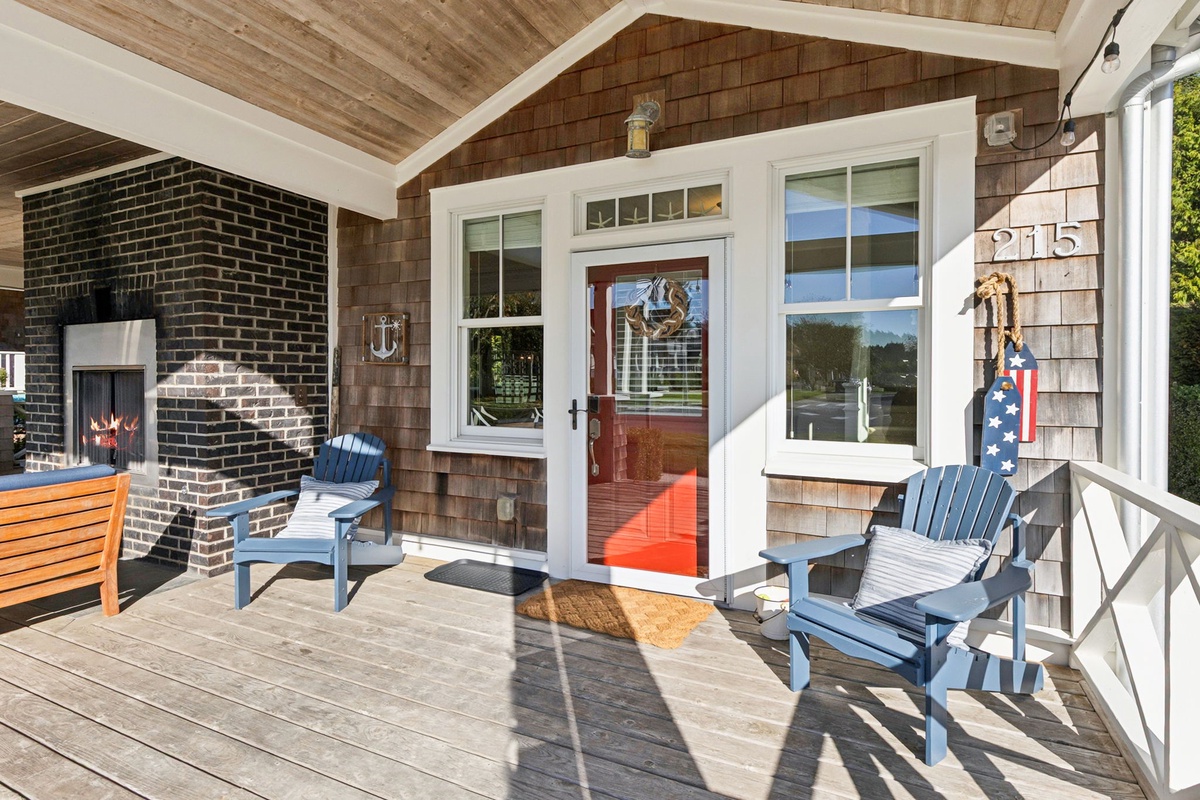 Front entry and porch