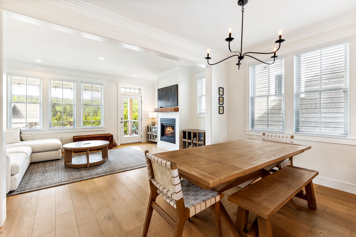 Open concept dining