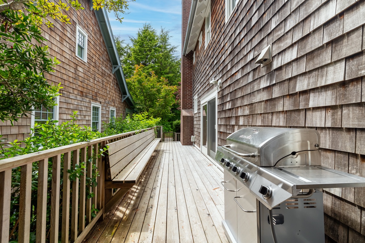 Deck and gas grill