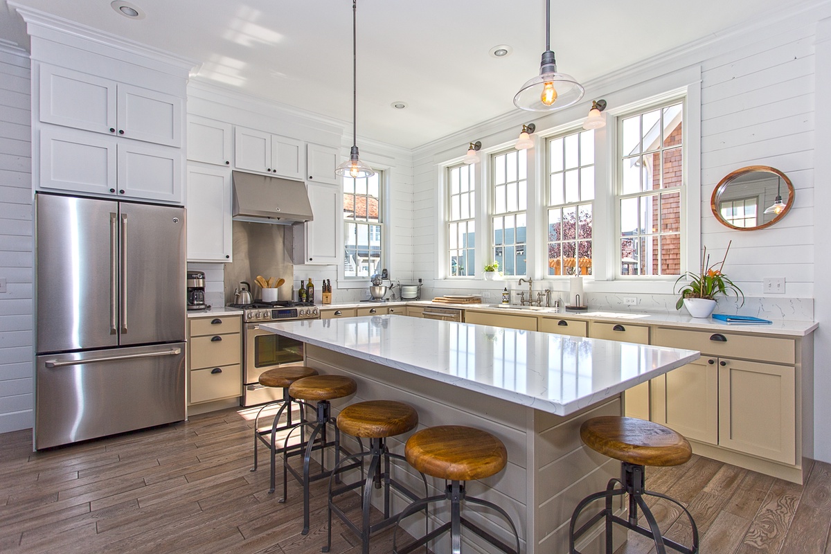 Large kitchen island