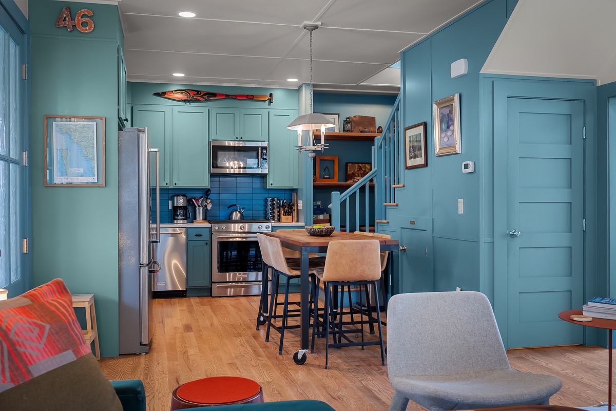 Cook up a big meal or a snack in the kitchen