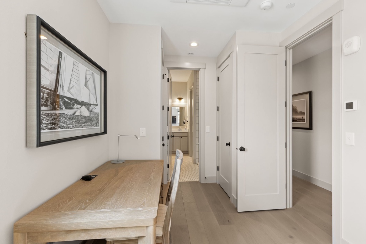 Guest king bedroom with desk
