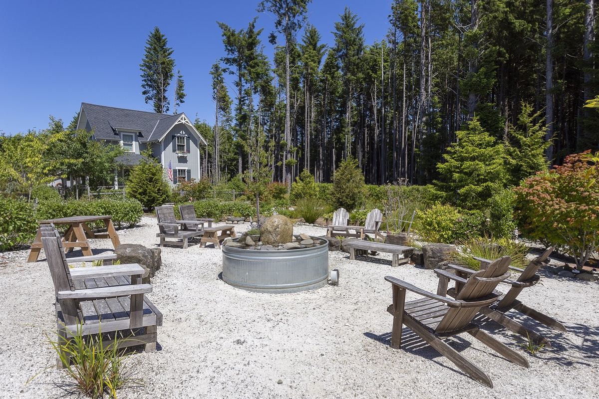 Relax around the park's water feature