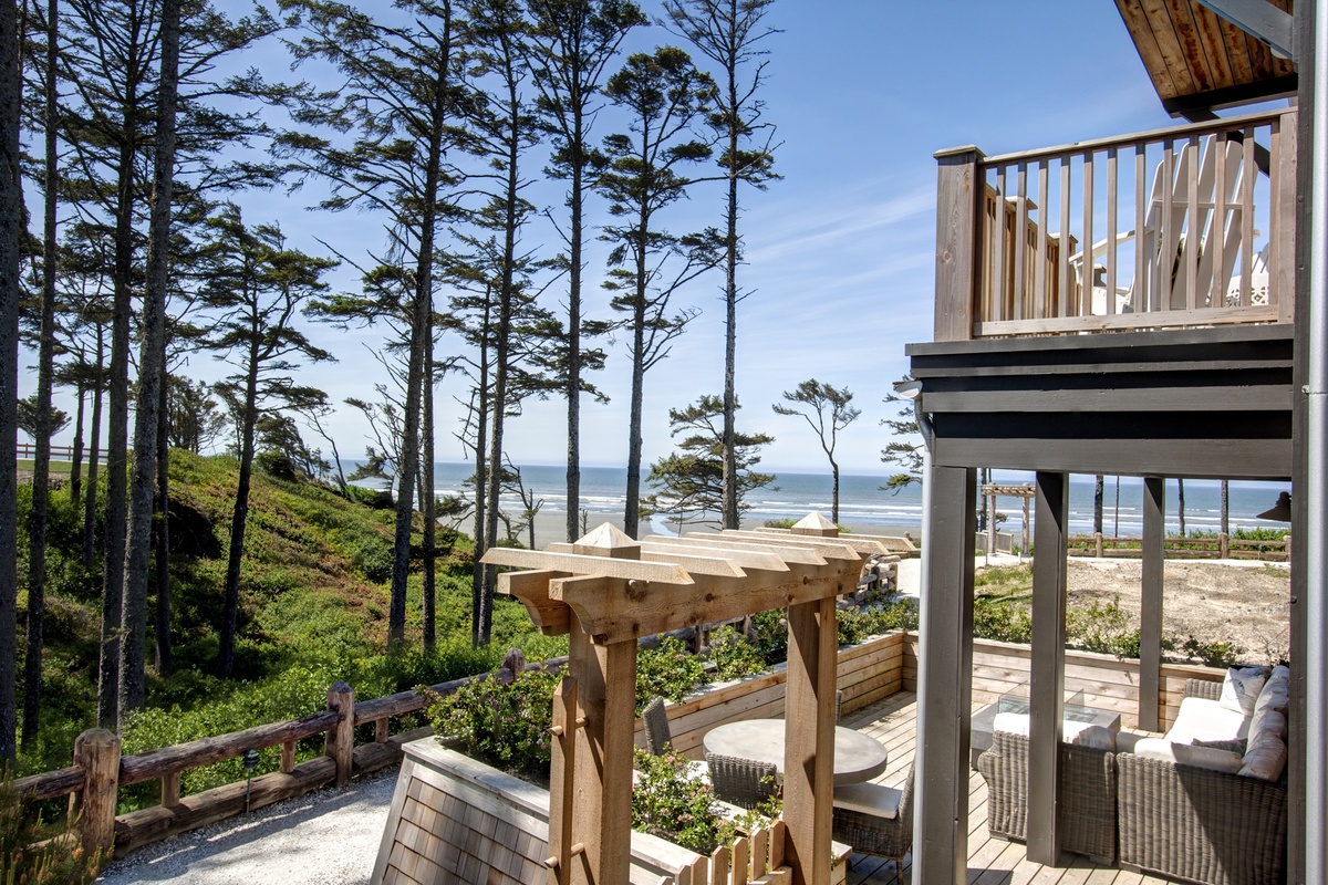 Balconies and patios with ocean views