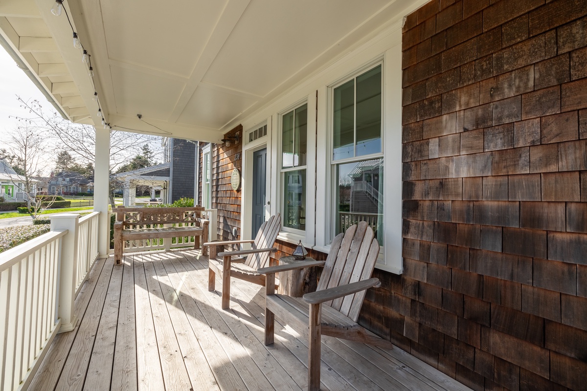 Kick back and relax on the front porch