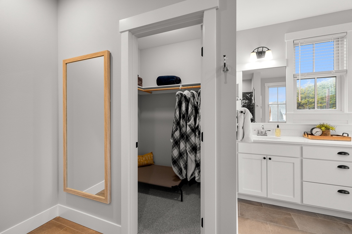 Primary walk-in closet