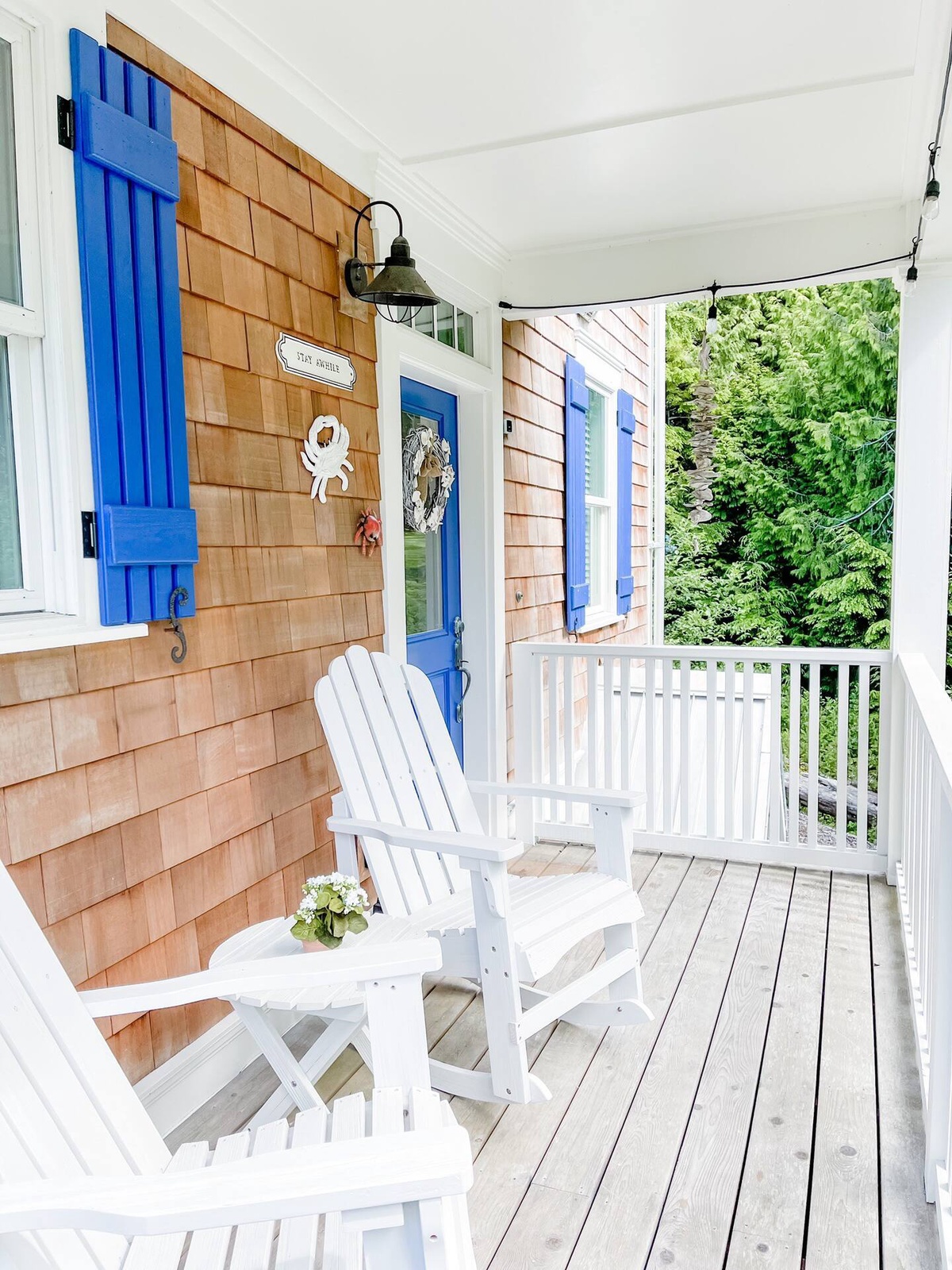 Deck faces a conservation area