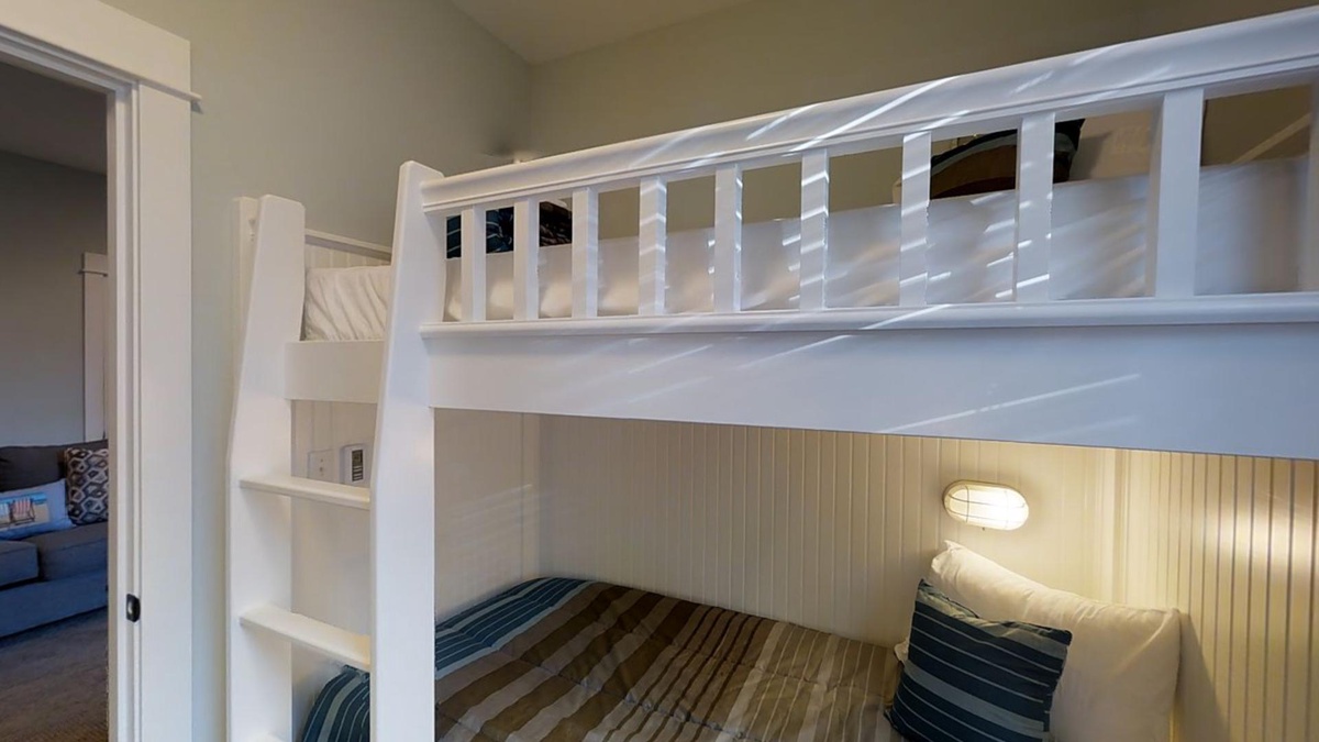 Lower level bunk bedroom