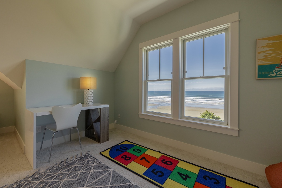 Desk with ocean view