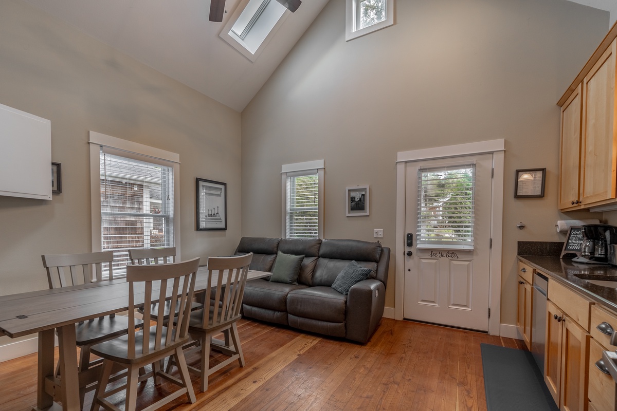 Dining room and living room