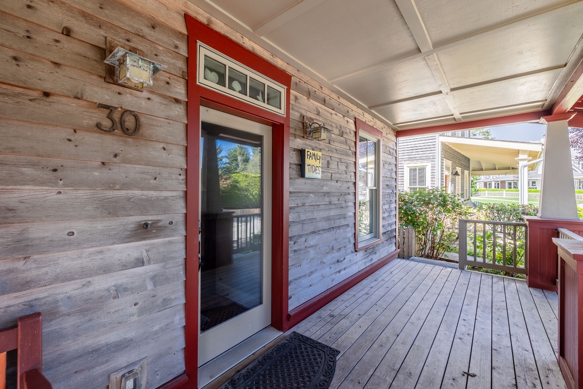 Sit back, unwind and take in the scenery on the front porch