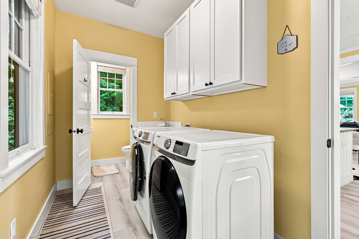 Washer and dryer