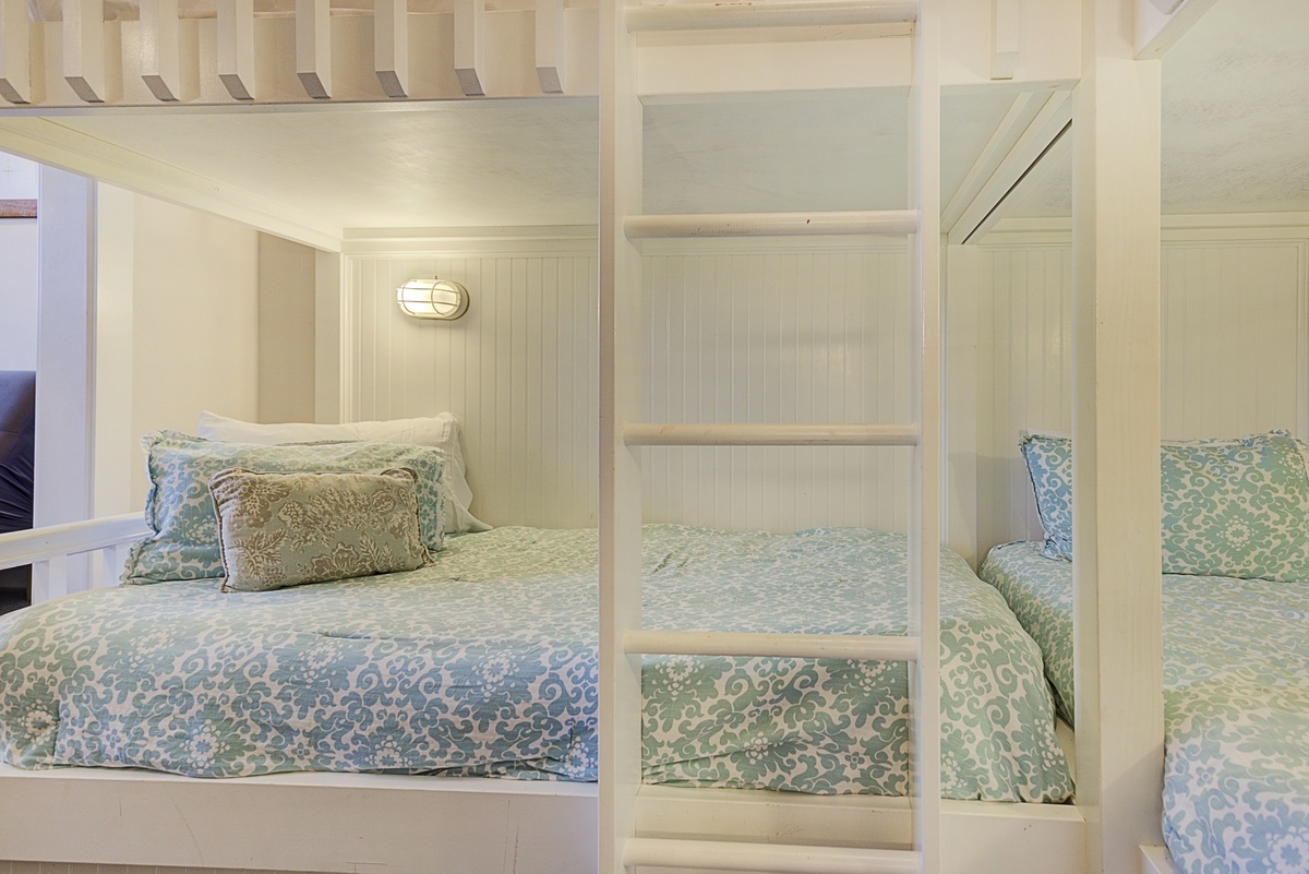 Bunk beds in loft