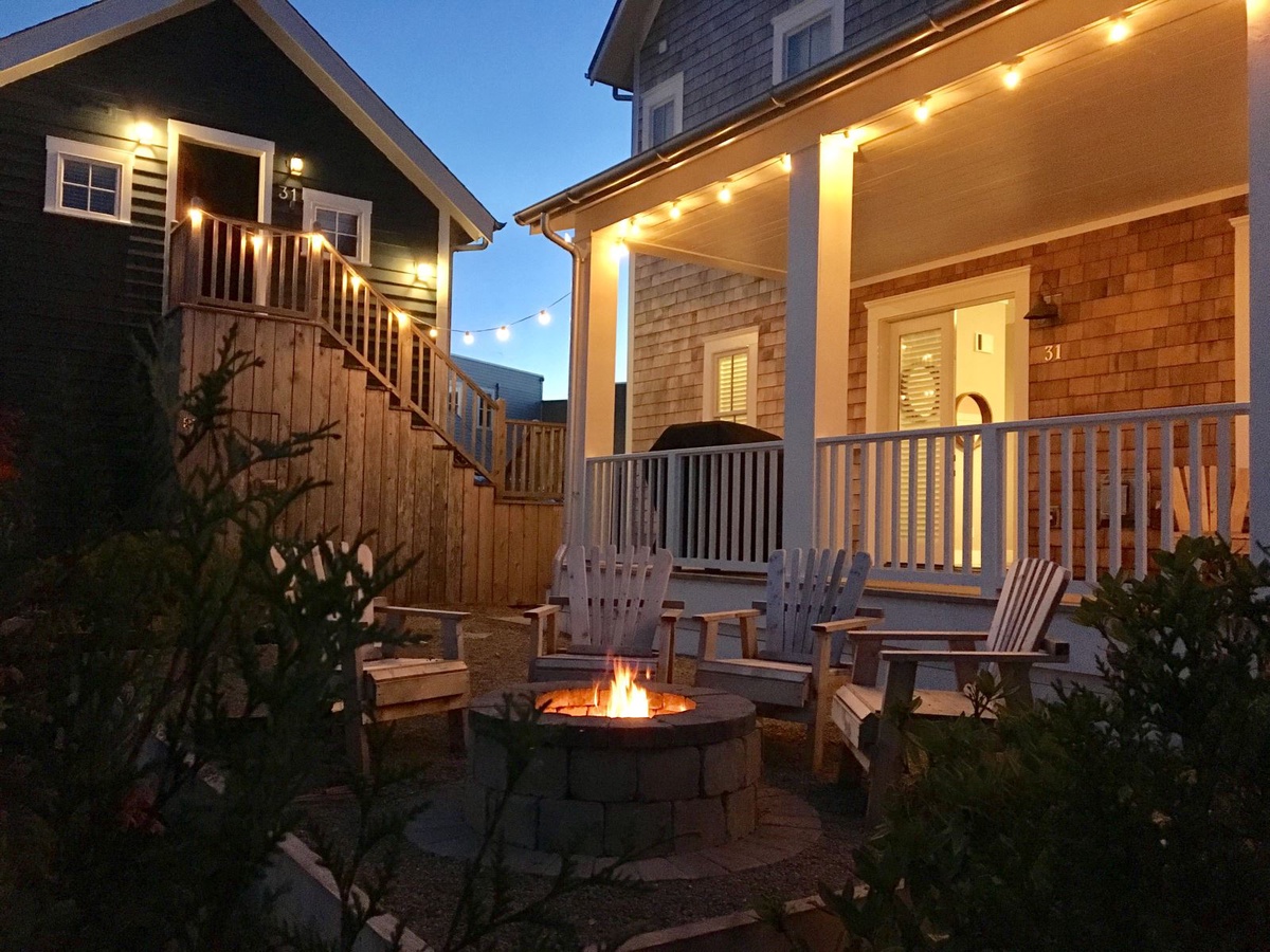 Outdoor lighting and seating