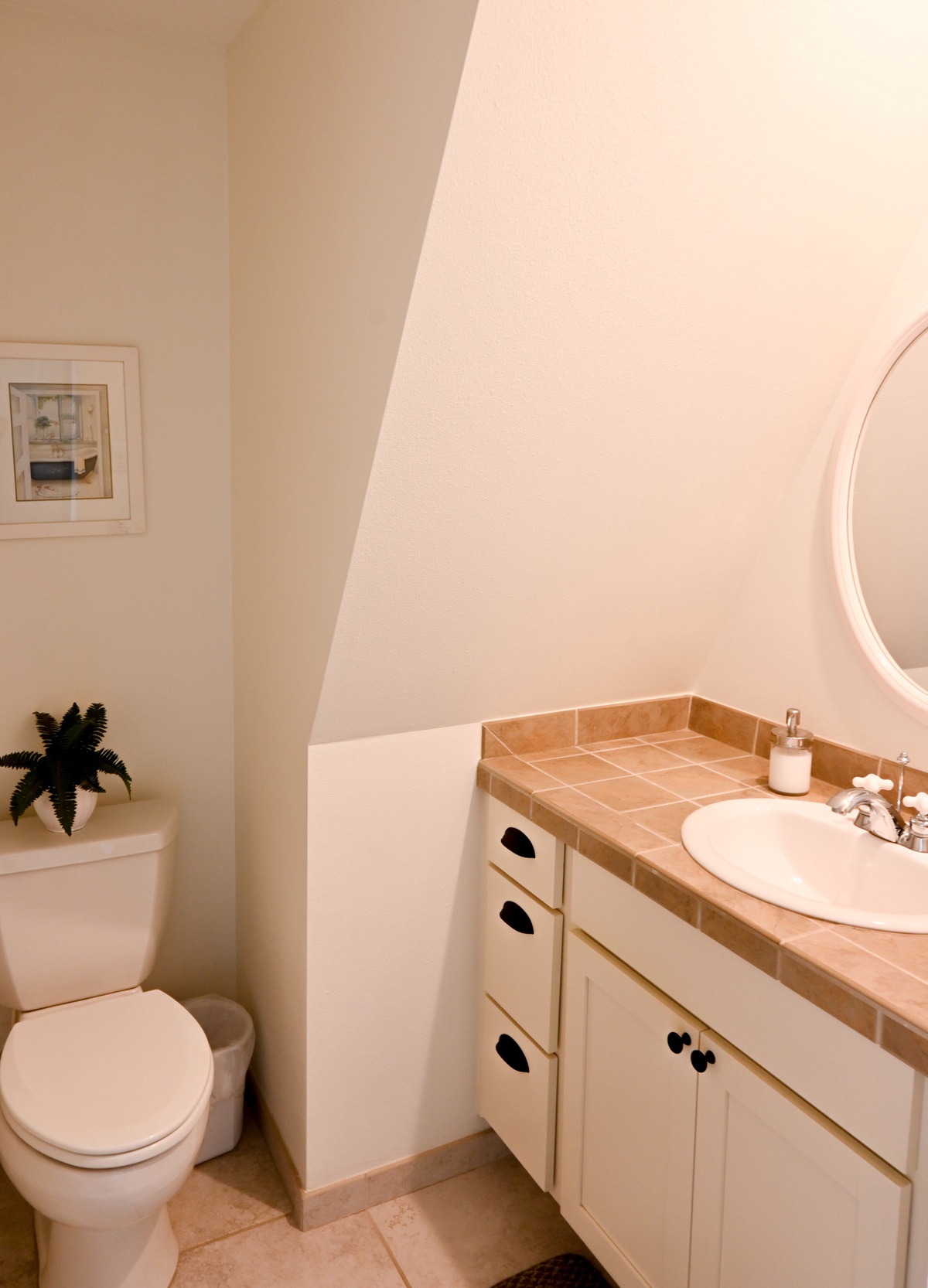 Refresh and recharge in the cozy bathroom