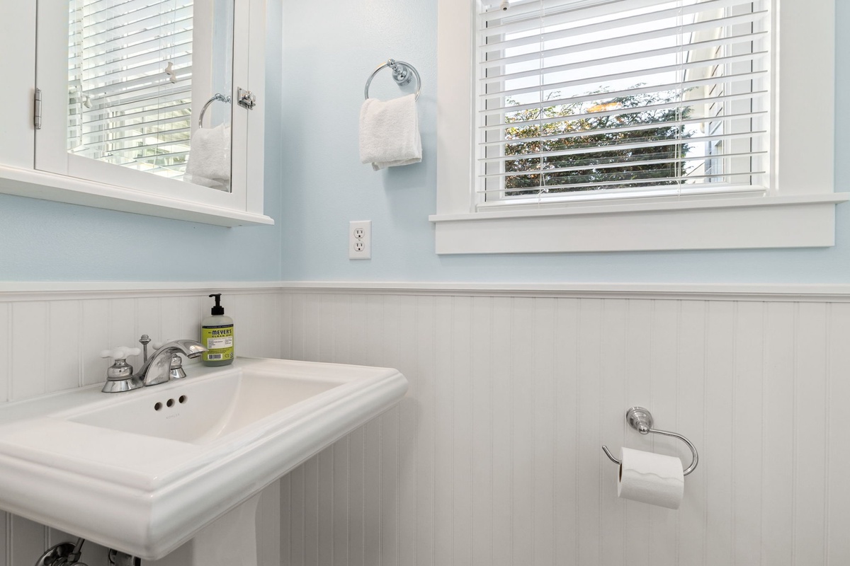 Main floor half bath