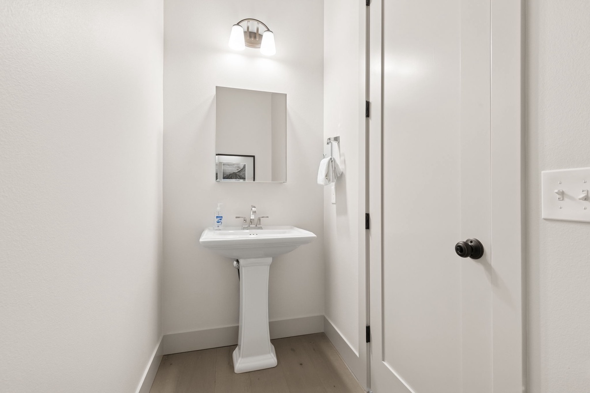 Main floor half bath