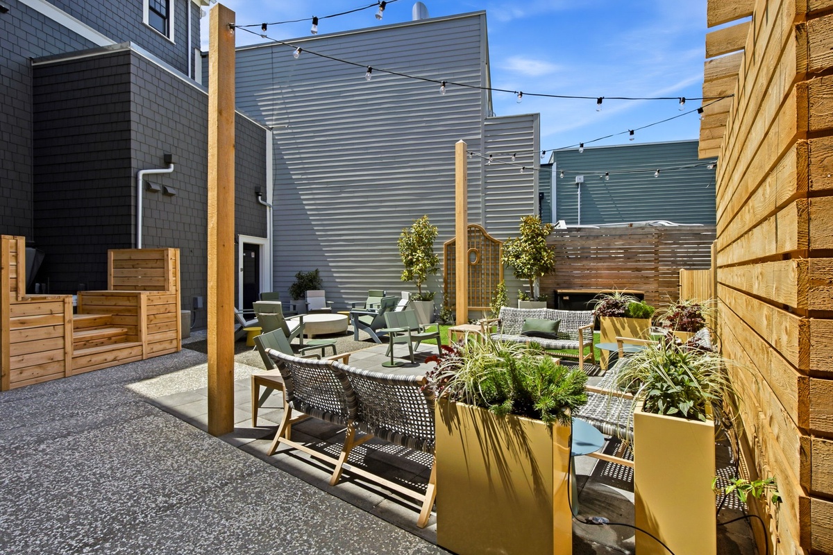 Backyard courtyard