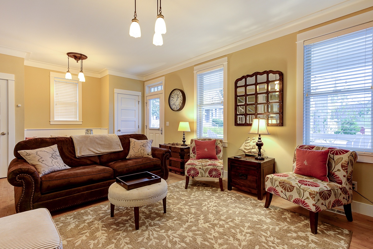 Seating for everyone in the living room