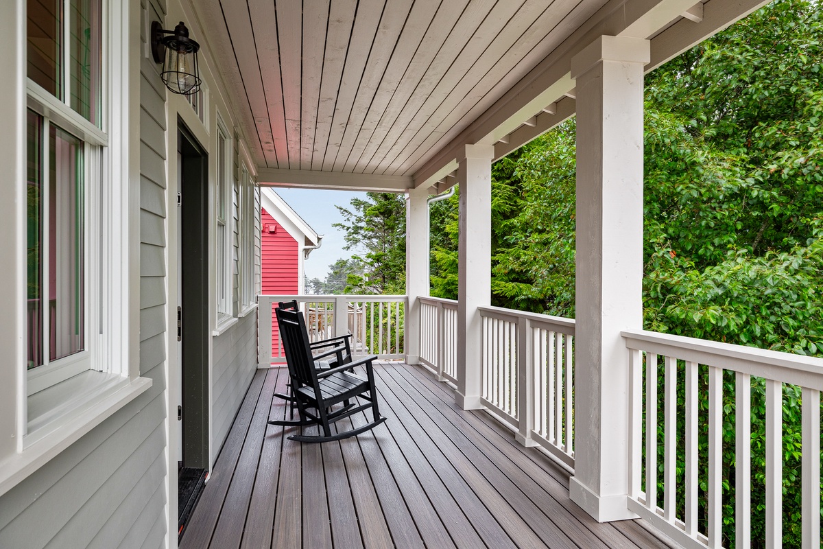 Private covered deck