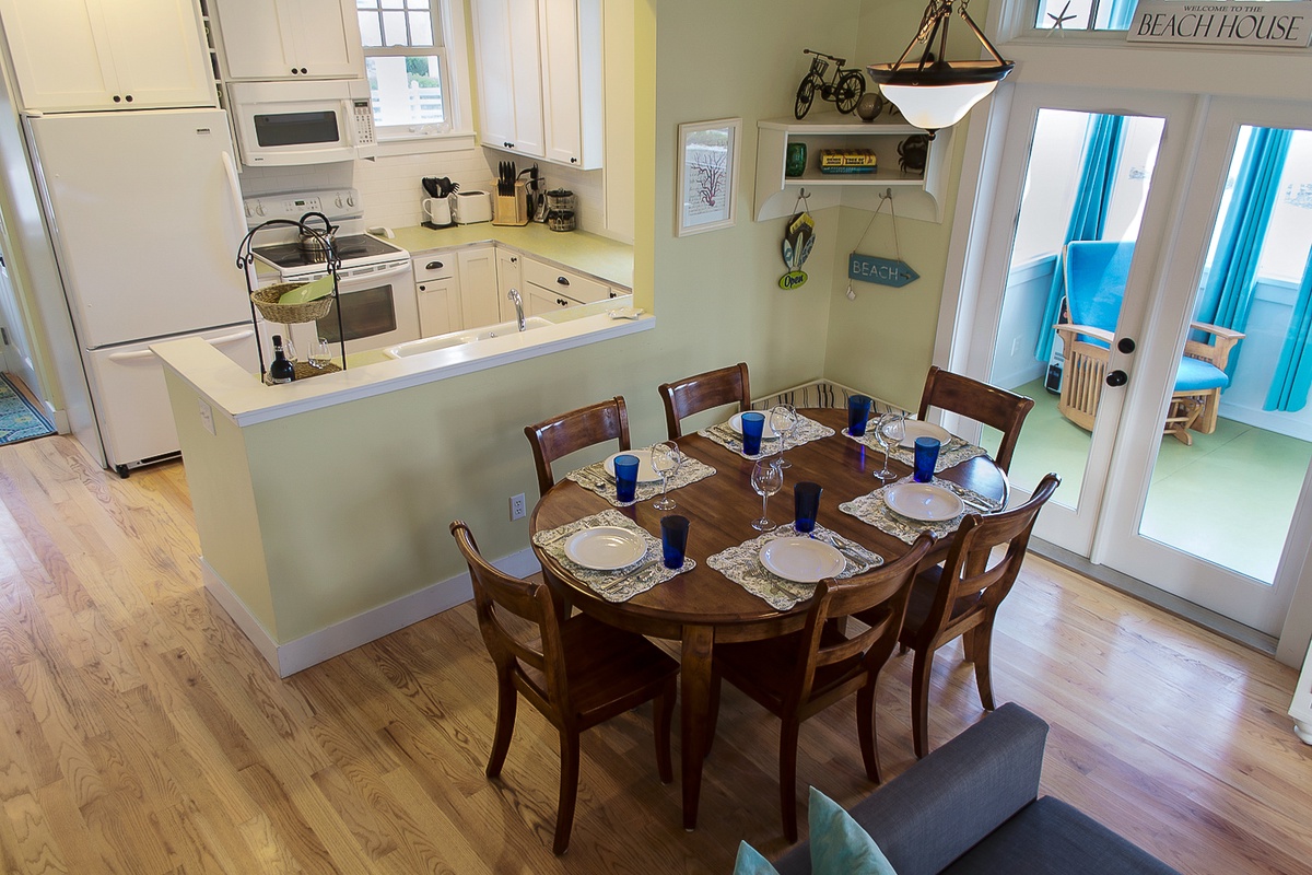 Gather around the dining table for great meals and conversation