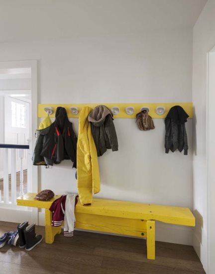 Coat rack and boot storage