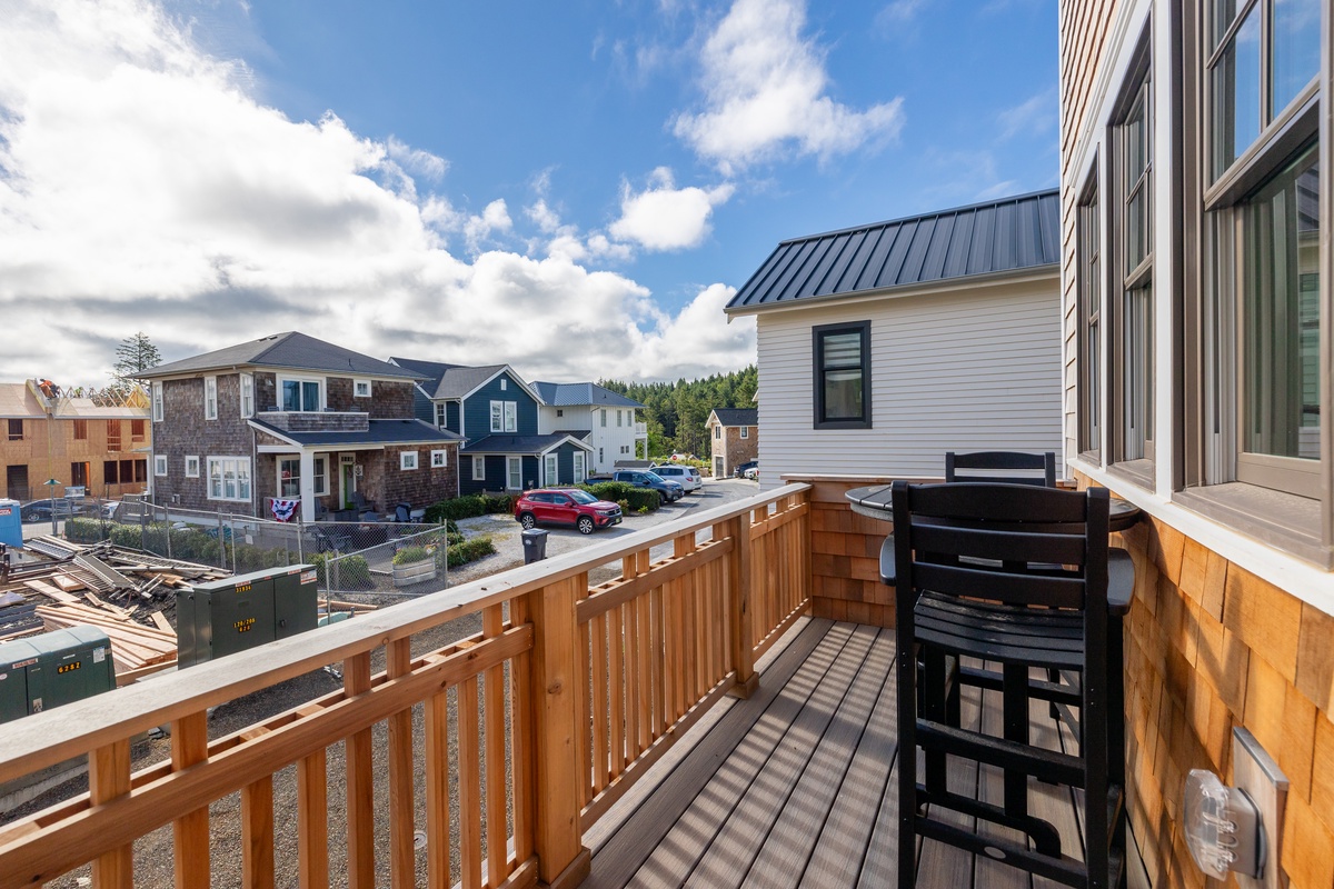 Deck located off kitchen