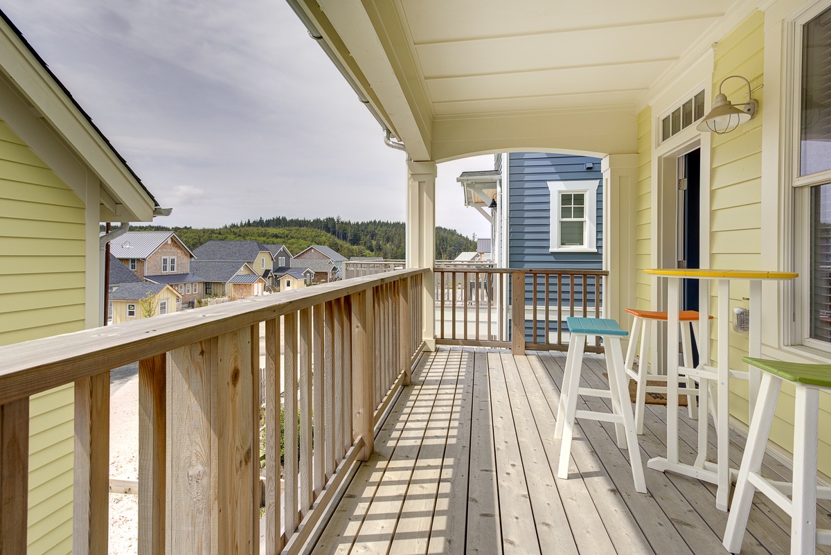 Take in South Farm District views from the deck