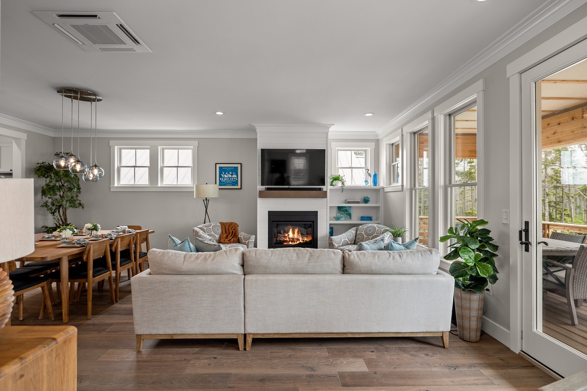 Living room on the top floor