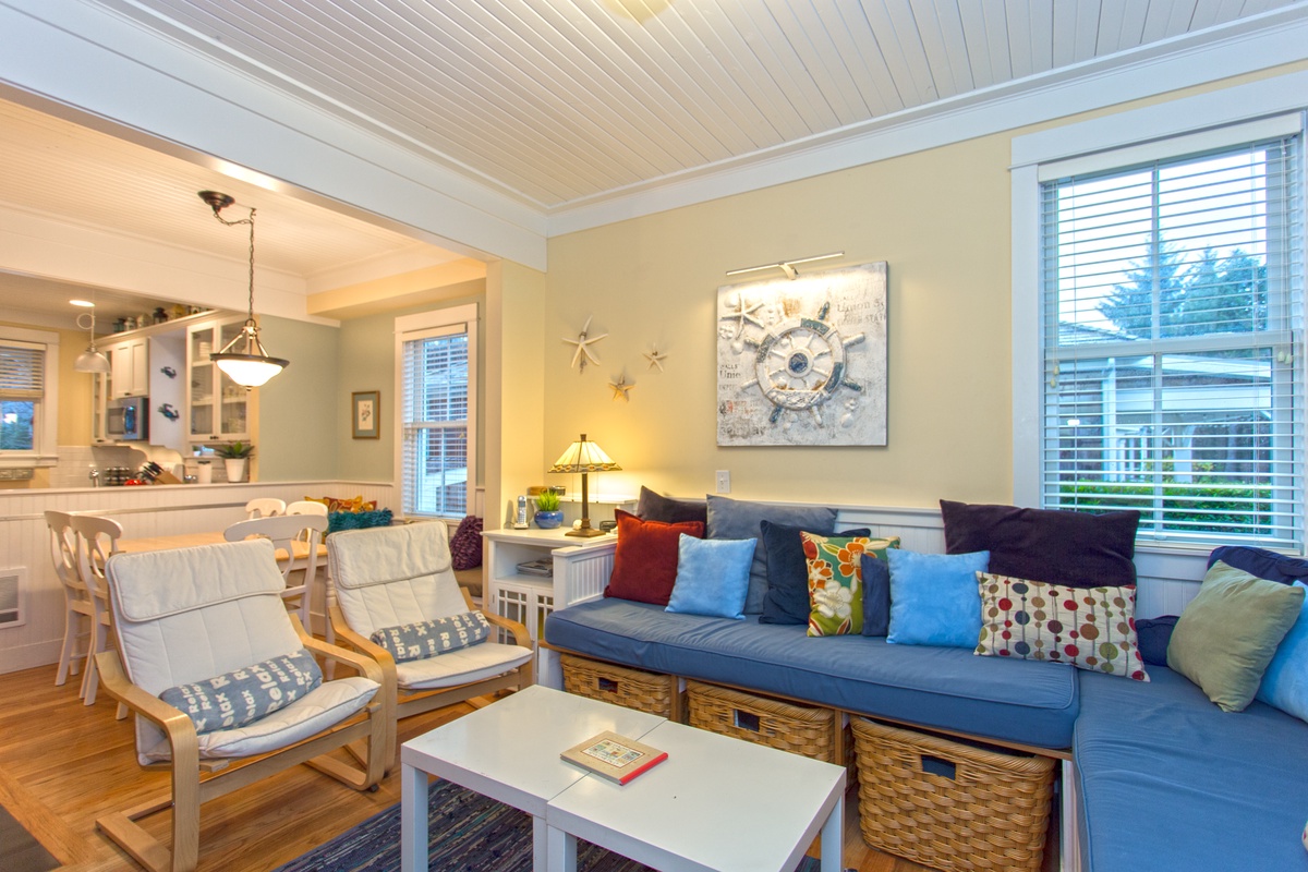 Open concept living keeps everyone together