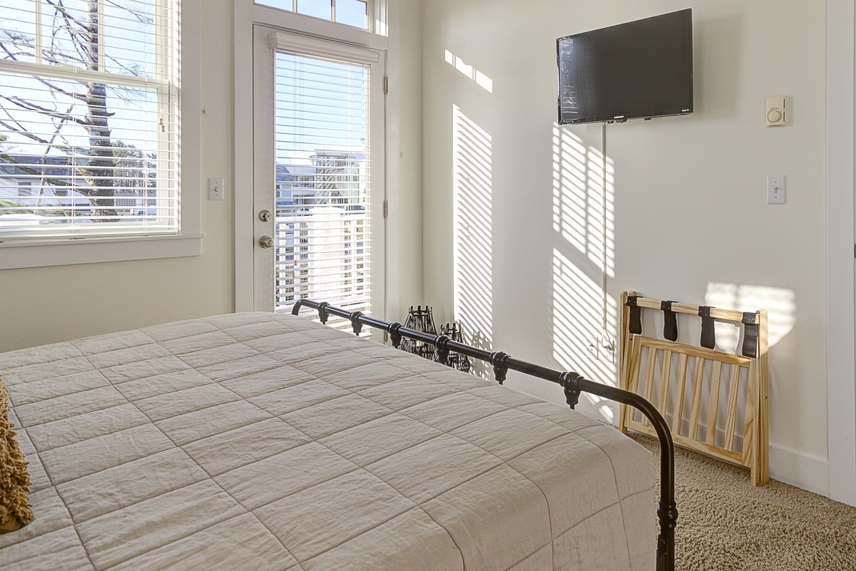 Bedroom with balcony