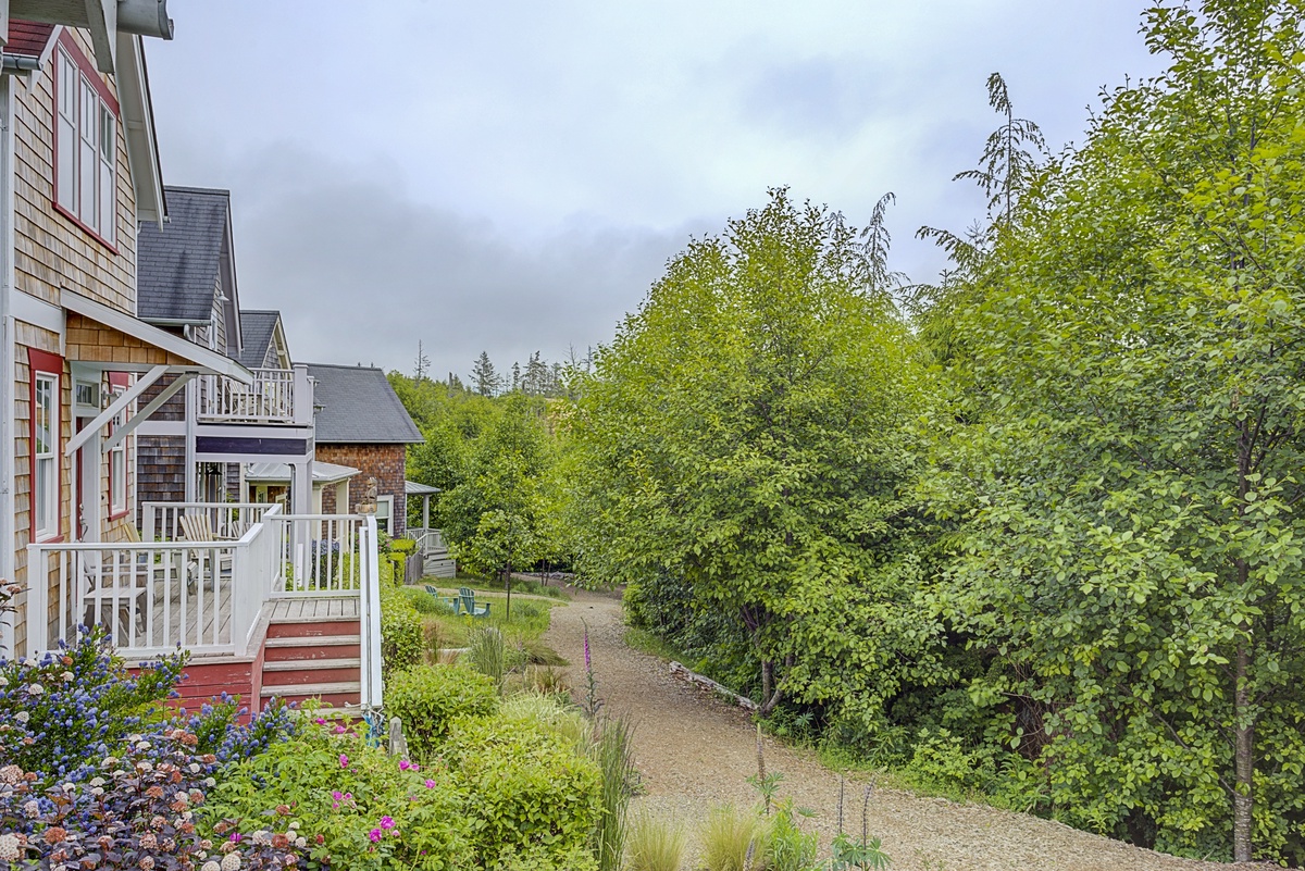 Pathway behind Kay's Cottage