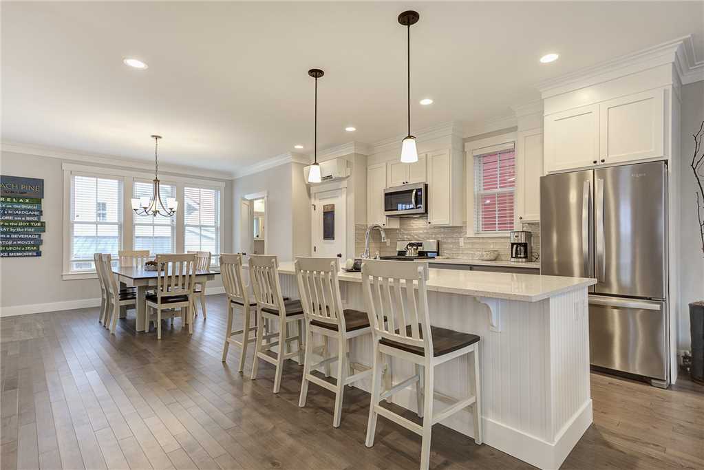 Seating at kitchen island