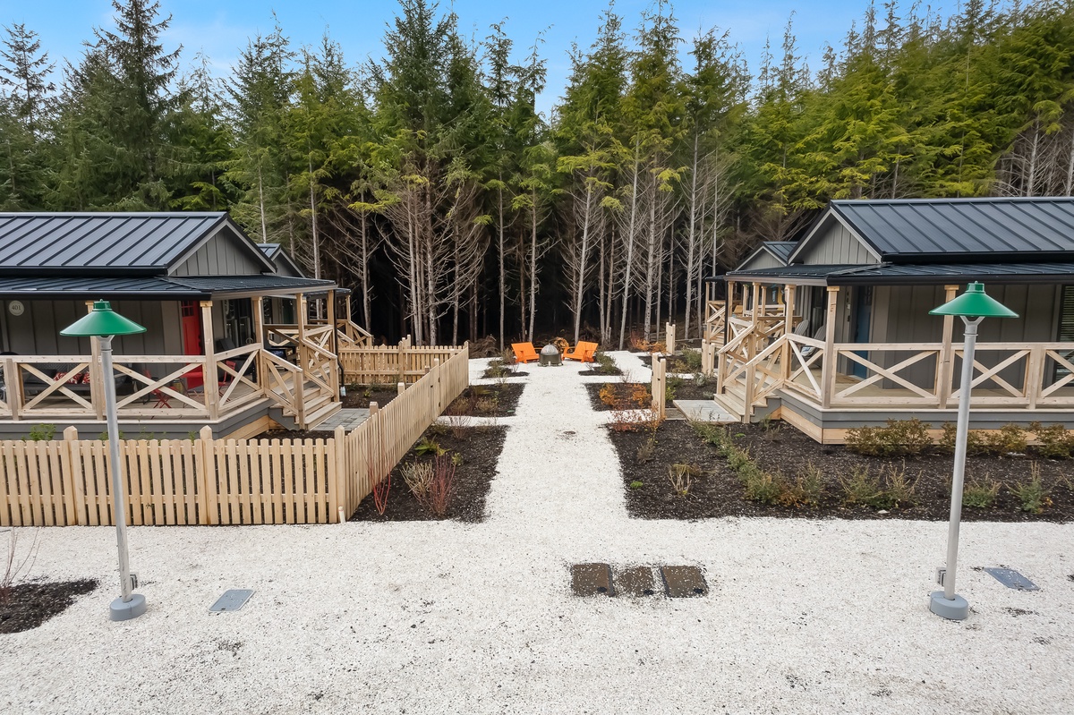 Trailside Cabins community firepit